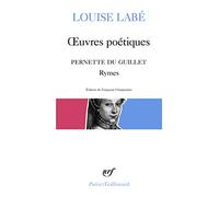 Œuvres poétiques, précédé de "Rymes" de Pernette du Guillet