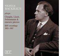 Wilhelm Backhaus - HMV Recordings 1925-1937