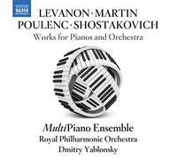 Levanon / Martin / Poulenc – Œuvres pour Pianos et Orchestre – CD – NAXOS
