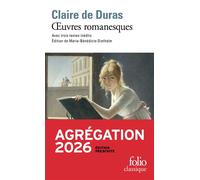 Œuvres romanesques – Agrégation 2026 – Édition prescrite – Gallimard