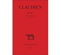 Œuvres. Tome III, Poèmes politiques (399-404) - Claudien - Belles Lettres - broché - Essai