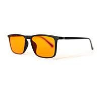 UVtech Lunettes de protection Orange, Taille 40-150-100, Lunettes anti-lumière bleue pour hommes et femmes qui utilisent des ordinateurs ou jouent à des jeux vidéo