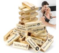 UVVRUR Dés de jour de nuit romantique pour couples - Cube de décision - Cadeau d'anniversaire de mariage (rectangulaire)