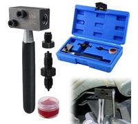 UVVRUR Lot de 4 évaseurs universels pour conduites de frein, avec mallette à outils, évaseur, design amovible, pour la réparation des conduites de frein de véhicule