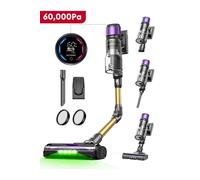 UW20, Aspirateur Balai sans Fil Hyper-Puissant 60KPA,600W, Technologie GreenEye, Autonomie de 60 mins, 1.5L, Tube Pliable, Brosse Anti-Emmêlement,