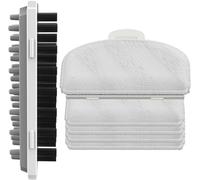 uwant Y100/Y100 Set de brosses de rechange à vapeur : brosse double face (caoutchouc/poils durs) et brosse de polissage avec 4 tampons de rechange