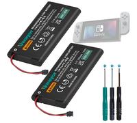 Uwayor Batterie HAC-006 Batterie de remplacement pour contrôleur Nintendo Switch Joy-Con HAC-015 HAC-016 avec kit d’outils 2-Pack HAC-A-JCL-C0, HAC-A-JCR-C0