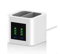 Uwayor Convertisseur de Batterie de Sonnette à Double Charge avec Affichage LED pour Ring Doorbell V4
