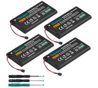 Uwayor HAC-006 Lot de 4 batteries de rechange pour manette Nintendo Switch Joy-Con HAC-015 HAC-016 avec jeu d'outils 2 HAC-A-JCL-C0, HAC-A-JCR-C0