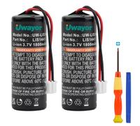Uwayor LIS1441 Lot de 2 batteries de rechange 1800 mAh pour manette PS3 Move Motion CECH-ZCM1E CECH-ZCM1U PlayStation Move Motion Controller 3,7 V