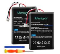 Uwayor Lot de 2 Batteries de Rechange 4000 mAh pour Manette PS5, LIP1708, pour Sony PlayStation 5 DualSense CFI-ZCT1W
