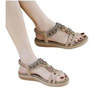 Uwdiohq 2024 Sandales D'Été Orthopédiques Pour Femmes, Bout Ouvert, Confortables, Respirantes, Chaussures De Marche, À Plateforme Avec Femmes (Beige, 36) Randonnée Femme Chaussure Infirmiere