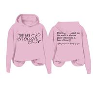 Uwdiohq À Capuche « Chère Personne Derrière Moi » T-Shirt -Shirt Unisexe Pyjama Couverture (Pink, XXXL) Pull Blanc Femme Chic Et Elegant Sweat A Coton Beige Glamour Magenta Couple Gris De Noel