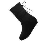 Uwdiohq Bottes À Glissière Latérale pour Femmes Bottines Courtes Chaussures Dames Décontractées sans Talon Grande Largeur (Black, 39) Bottine Femme Boots Hiver Imperméable Cuir Botine. Plateforme
