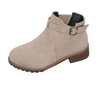 Uwdiohq Bottes Courtes pour Femmes, Nouvelles d'automne Et d'hiver À Talons Épais, Élastiques en, Noires Chaussures Compensées Taille 8 Bout Fermé (Pink, 43) Bottines Hiver Femme Imperméable