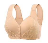 Uwdiohq Bras for Women Adjustable Strap Full Coverage Up Comfortable No Underwire Wireless Soutien-Gorge Enfant (Khaki, 38) Soutien Gorge Dos Nu Invisible Minimiseur Coton Lingerie Femme Micro
