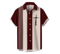 Uwdiohq Chemise À Manches Courtes Confortable Et Colorée pour Homme du Métier Tisser T Shirts Hommes (JN, XXXXL) Verte Lin Manche Courte en Chemisette Rose A Rayures Fete Jean Safari Tahitienne