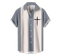 Uwdiohq Chemise À Manches Courtes Confortable Et Colorée pour Homme (I, S) Chemisette Lin 4XL A Manche Longue Rose Vetement Ete Rayures Femme Courte La Moche Viscose Bleu F1 Militaire Chemises
