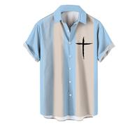 Uwdiohq Chemise À Manches Courtes Confortable Et Colorée pour Homme Tees Athlétiques Hommes (an, XXXXXL) Décontractée Lin Longues en Été Chemisette Manche Courte A Rayures Festival Femme sans
