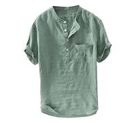 Uwdiohq Chemise été Homme Chemise Homme 4XL De Plage Legere Été Mode Anti UV Gaze Coton Femme Italienne Ubas Manche Longue F1 Militaire Tomber La Personnalisée Jabot Noel
