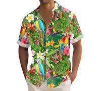 Uwdiohq Chemise Lin Homme Chemise Homme Manches Courtes Blanche Bleu Ciel Legere Été Mode Costume Mariage Hawaienne Femme Lin sans Repassage Noire Regular Leopard Or Jabot De Nuit