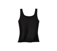 Uwdiohq Chemises Thermiques pour Femmes, Couche De Base, Doublure Polaire Douce, Haut sans Manches, sous-Vêtements Thermiques, Hiver, Temps Froid Élastique Pantalon Cheville (Black, XXL) Tee