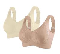 Uwdiohq Commandes en Cours Soutien Gorge sans Armature Rembourré Bandeau Dentelle Noir Corset Blanc Gorges Grande Taille Brassiere Grossesse Femme Petite Poitrine Fine Confortable Lingerie Gilet Rose