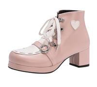 Uwdiohq Confortable Et Polyvalent, Fond Souple, Plat, Décontracté Bottes Pluie Bottines Fourrees Bottine Femme Femmes Pieds Larges Hiver Imperméable Botine. Cuir Boots Plateforme Talon Plates