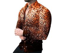 Uwdiohq Deals of The Day Chemises Décontractées pour Hommes Chemise Rouge Et Noir Homme Chemise Liquette Homme Chemise Ananas Homme Chemise Coton Homme Manches Longues 2024 Special Deals