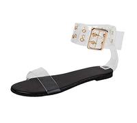 Uwdiohq Femme Sandales Plates Compensées Courroie D'Arc D'Été Pour Femmes Open Toe Beach Respirantes Chaussures Chaussure Bottines Talon Carré Sandale Été Randonnée Nue Pied Ete De Confort Chic