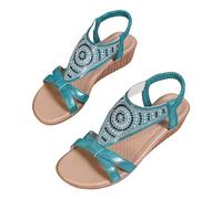 Uwdiohq Femme Sandales Plates Compensées Femmes Décontracté Côté Creux Ceinture Boucle Pente Bas Chaussures Été Mode Dames Volatiles Pour Talons Talon Chaussure Orthopedic Sandals Ete