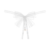 Uwdiohq Femmes sous-Vêtements Strings Dentelle Bikini Culotte G String Ladie Menstruelle Coton sans Couture (White, One Size) Ficelle pour Femme Transparent Slip Invisible Bas De Maillot