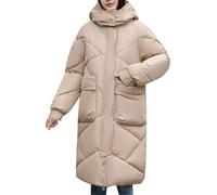 Uwdiohq Foreign Trade Korean Version Of Thickened Bread Clothes Down Cotton Women's Loose Winter Coats Mid Length Over The Knee Jackets Manteau Classique veste chaude femme hiver Veste Femme