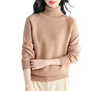 Uwdiohq Gilets Et Sweats Femme First Line Ready to Wear Long Sleeve Knitted Pullover Tops (Rose Gold, XXL) Pulls Pull Hiver Automne Pulls, Leger for The Culture sous Blanc Robe Sweatshirts Sweat