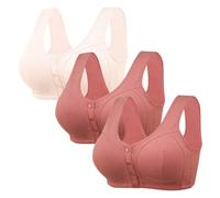 Uwdiohq High Support Bras for Women Adjustable Strap Full Coverage Up Comfortable No Underwire Wireless Débardeur Enfant 3 Ans Garçon (Khaki, 44) Brassiere Tire Lait Femme Grande Taille Micro