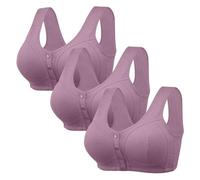 Uwdiohq High Support Bras for Women Adjustable Strap Full Coverage Up Comfortable No Underwire Wireless Débardeur Enfant 3 Ans Garçon (Purple, 42) Soutient Gorge Micro Comfit Soutien Brassière