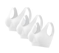 Uwdiohq Lot de 3 Soutiens Gorge sans Couture Sport Yoga Armature avec Coussinets Amovibles pour Femmes, Anti-affaissement, Conception en Mesh Aéré Soutien Dos Nu Invisible avec Camisole Intégré