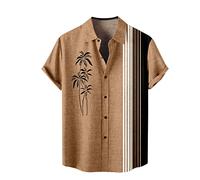 Uwdiohq Mes Commandes en Cours Chemise Homme Indienne Chemises Manches Courtes Lin Blanche Hawaienne Funky Rose Polo Été T Shirt Pirate Grande Taille Chemisette Randonnee Vert D Eau Hawaïenne Manche