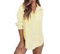 Uwdiohq Offre De Ventes Flash Chemise Blanche Femme Longue Chemisier Leopard Pull D Hiver pour Vetement Noel sous Col Roulé Coton Satin Grande Taille Sweat A Motifs Jaune Pale