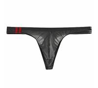 Uwdiohq Offres spéciales d'aujourd'Hui sous-vêtements pour Hommes Minces en Soie de Glace Solide Taille Basse sous-vêtements en Forme de T Homme Cuir Déstockage dans l'entrepôt