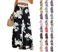 Uwdiohq Pantalon Lin Femme Taille Elastique Pantalon Femme Elastique Grande Taille Jambe Large Marque Patte D'Elephant Été Leger Chic Coupe Ample Hiver Gris Clair 34 Velours Satin