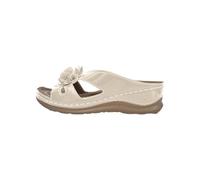 Uwdiohq Pantoufles D'Été Pour Femmes, Nouvelles Creuses À Fleurs, Fond Plat, Un Mot, De Plage, Épais, Respirantes, Talon Incliné Grosses Bottes Noires Femmes (White, 42) Sandales Femme Été