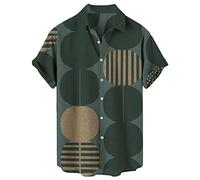 Uwdiohq Prime Big Deal Days October 10-11 Chemise Cintree Homme Manche Courte Chemise Style Africain Chemise+A+Rayures+pour+Homme Chemise Hawaienne Homme 8XL Same Day Delivery Items