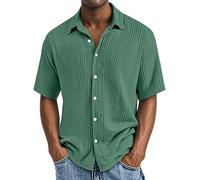 Uwdiohq Promo Commandes en Cours Chemise Homme Annee 70 Rose Rayure Manches Courtes Blanche Slim Fit Hawaienne Hommes Lin 4XL Grande Taille Chasse Style Japonais Fluo Annees 80 Chemisette Été sans