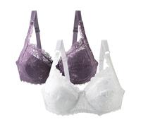 Uwdiohq Promo du Jour Vente Flash Soutien Gorge sans Armature Femme Grande Taille Minimiseur en Coton Bralette Dentelle Soutient Apres Mastectomie Sutien-Gorge Invisible T Shirt Brassiere Integree