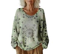 Uwdiohq Pull Femme Imprimé À Motifs pour Chic Et Elegant Sweater Oversize sous Blanc Rose Sweat for The Culture Automne Thermique Haut Col Rond Manches Longues Encolure en V Bordeaux Vetement