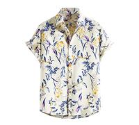 Uwdiohq Same Day Delivery Items Prime Chemise Homme Bleu Turquoise Chemisette Homme Manche Courte Regular Chemise Lin Homme Manche Courte Chemise Homme Couleur Big Deal Days