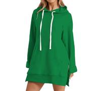 Uwdiohq -Shirt Chaud À Manches Longues Et Col Rond pour Femme, Décontracté Tendance, Doux Résistant, Idéal l'hiver Combinaison Plaid (Green, M) sous Pull Coton Femme Kawaii Thermo Christmas
