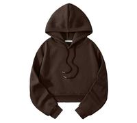 Uwdiohq Solid Color Pullover Comfortable Women Loose Long Sleeve Women's Wear Top Sexy (Coffee, L) Pull Laine Femme Halloween Kawaii Sweat Doublé Polaire Large A Capuche sous Robe-Pull Magenta