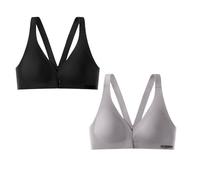 Uwdiohq Soutien-Gorge à Fermeture Frontale pour Femme, Nageur, Grande Taille, sans Doublure, Armatures, Couverture complète Menstruelle Dentelle Soutien Gorge Dos Nu, Soutien Gorge sans